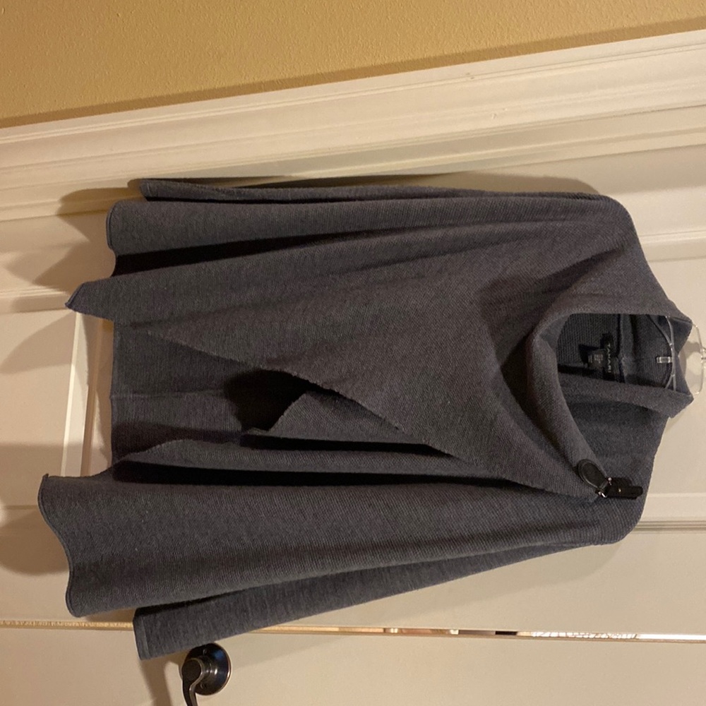 Tahari Wrap Grey Sweater— Ladies Size M
